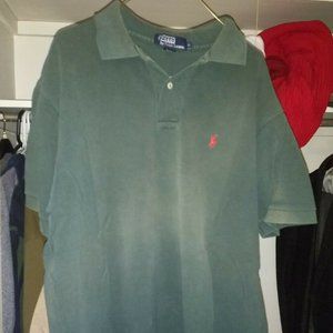 Vintage XL Polo By Ralph Lauren Green Shirt